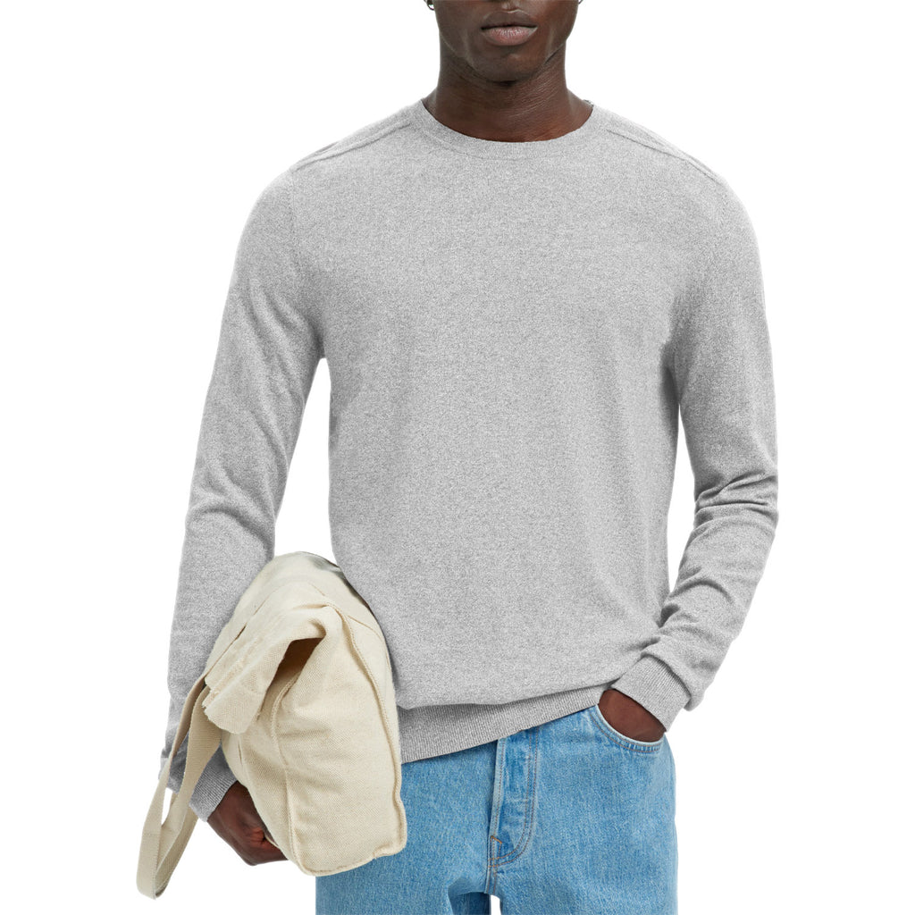 Maglia Girocollo Puro Cotone BERG-KNIT Uomo SELECTED