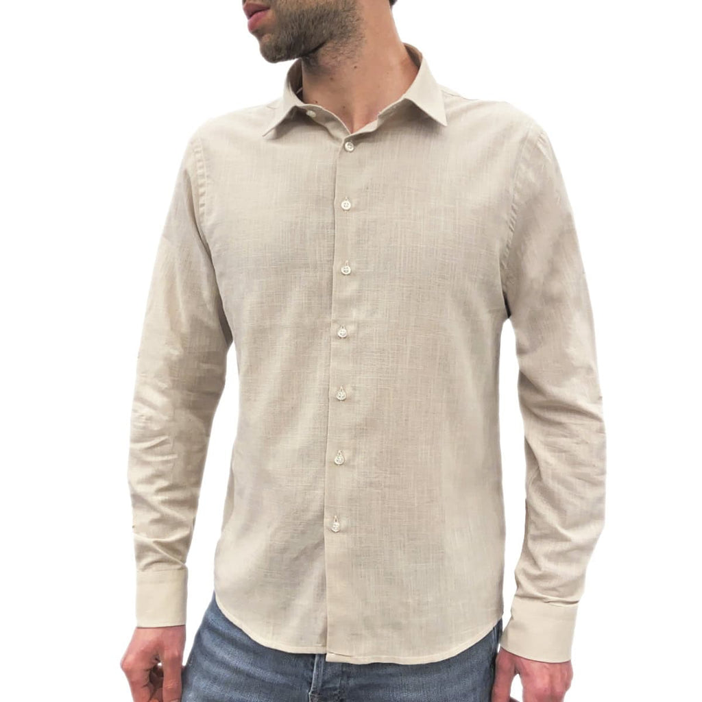 Camicia Classica Puro Lino SH130 Uomo SQUAD2