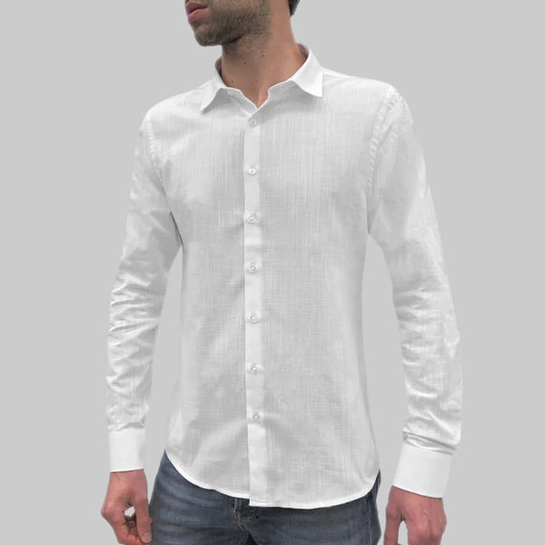 Camicia Classica Puro Lino SH130 Uomo SQUAD2