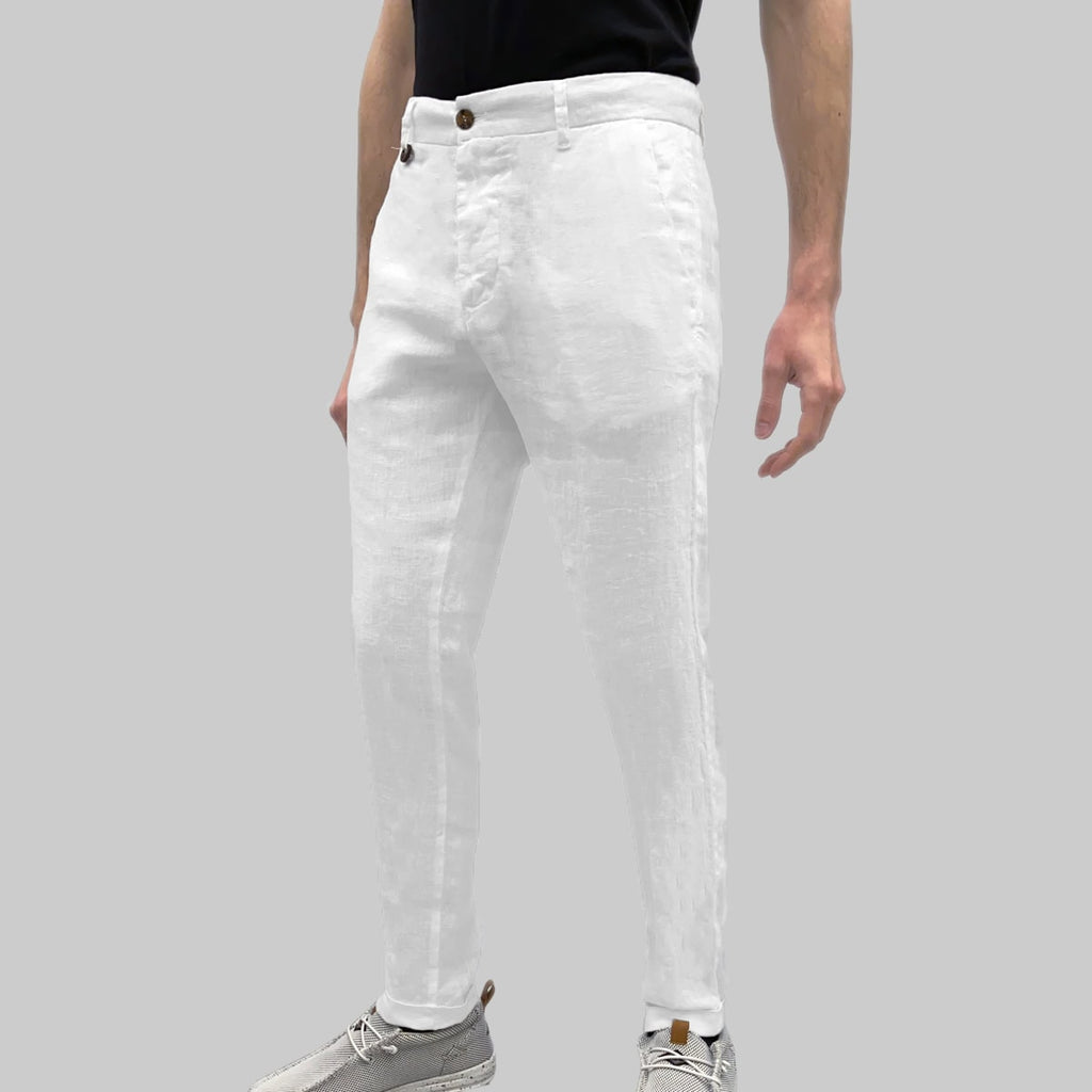 Panta Chino Slim Puro Lino ATLANTA Uomo SQUAD