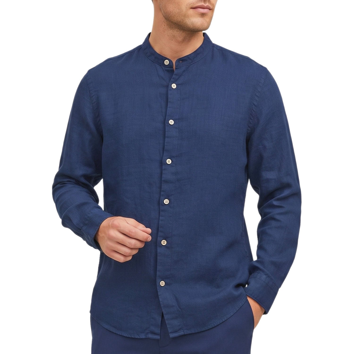 Camicia Corana Puro Cotone SLUB-SHIRT Uomo JACKJONES