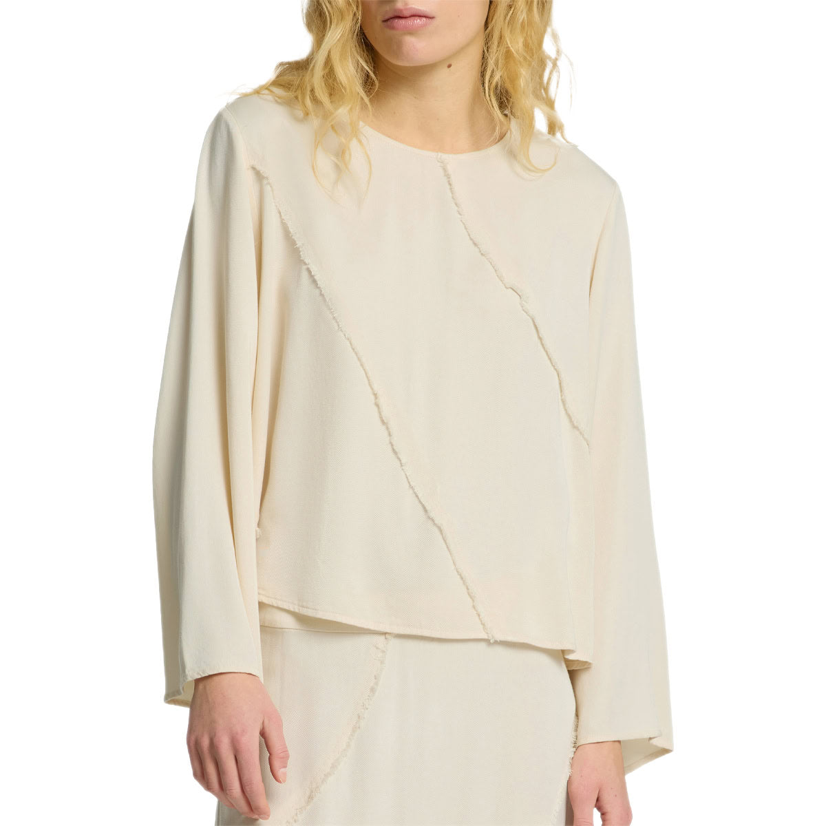 Blusa Sfrangiata Manica Trombetta IVANA-TOP Donna SELECTED