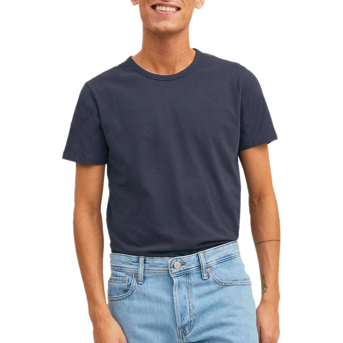 T-Shirt Slim Fit Cotone Elasticizzato BASIC-ONECK Uomo J&J