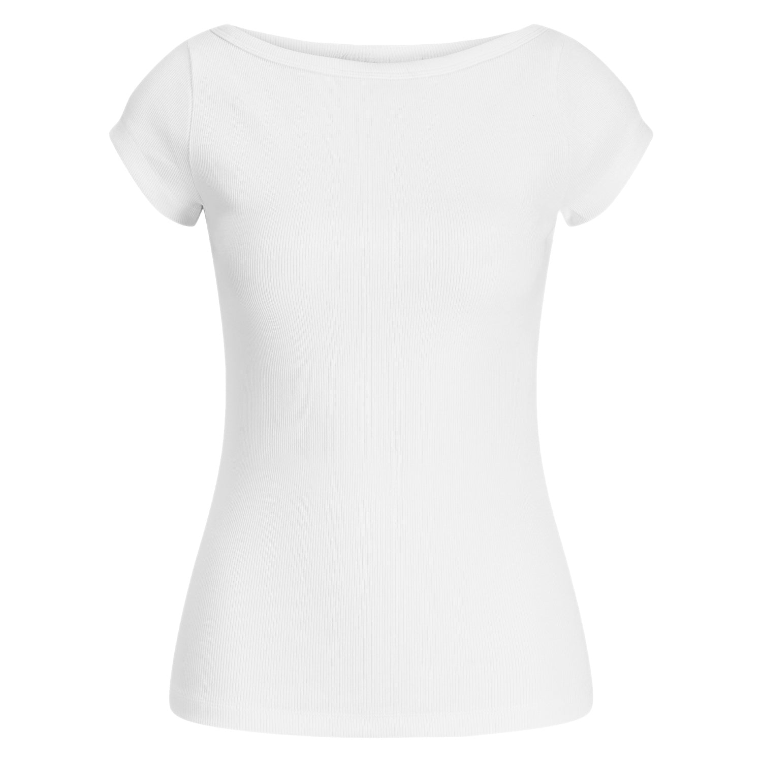 T-Shirt Scollata Slim Fit Costine FIFI Donna JJXX