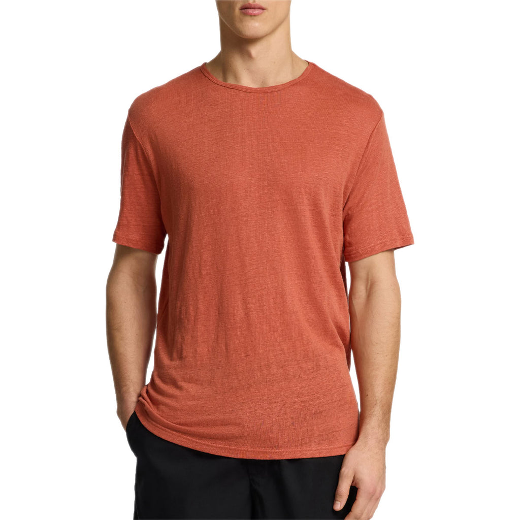 T-Shirt Girocollo Puro Lino BET-TEE Uomo SELECTED