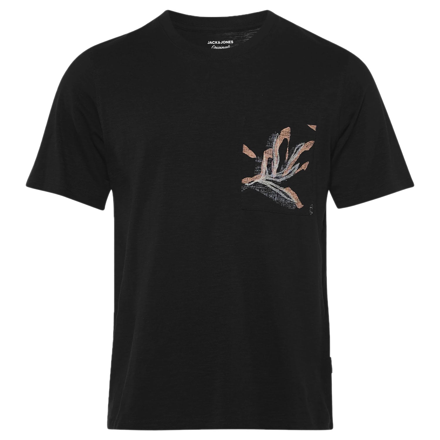 T-Shirt Fiammata Taschino Stampa MONTAUK Uomo JACKJONES