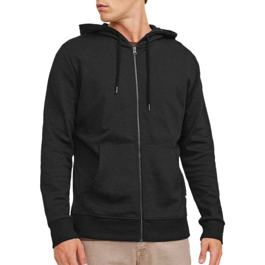 Felpa Jersey Zip Cappuccio BASIC-SWEAT Uomo JACKJONES