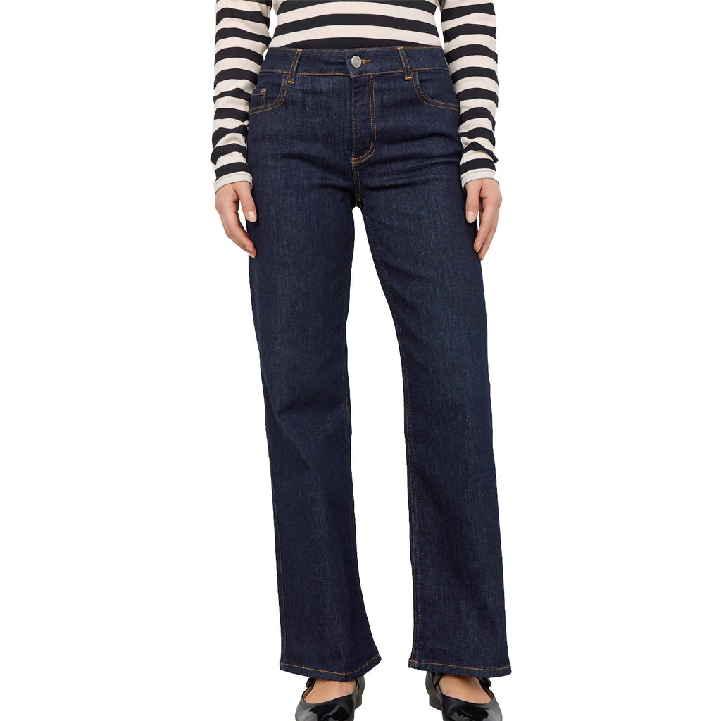 Jeans Palazzo Vita Alta Elasticizzato KIMBERLY-24B Donna SOYACONCEPT