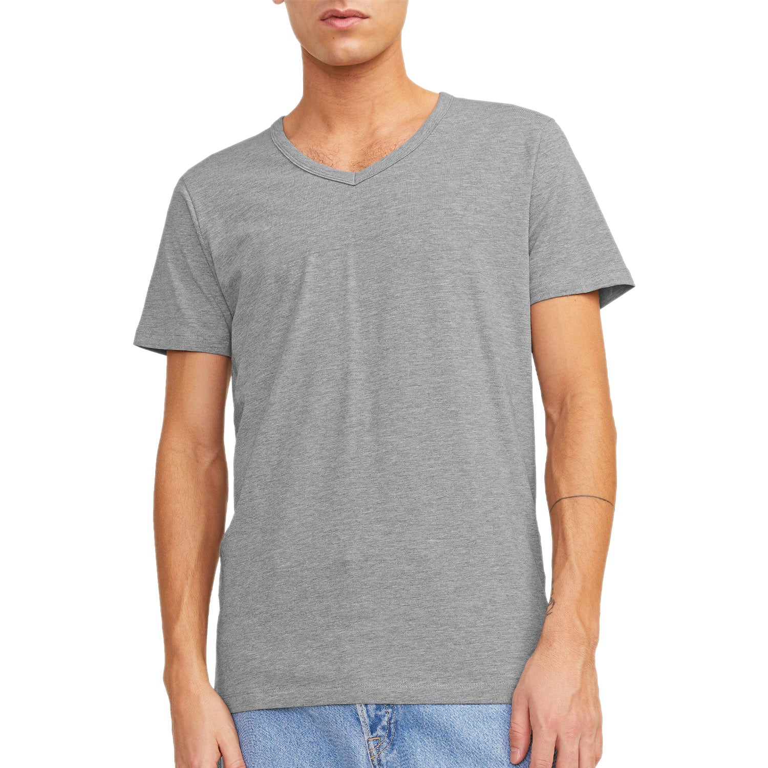 T-Shirt "V" Cotone Elasticizzato BASIC-VNECK Uomo JACKJONES