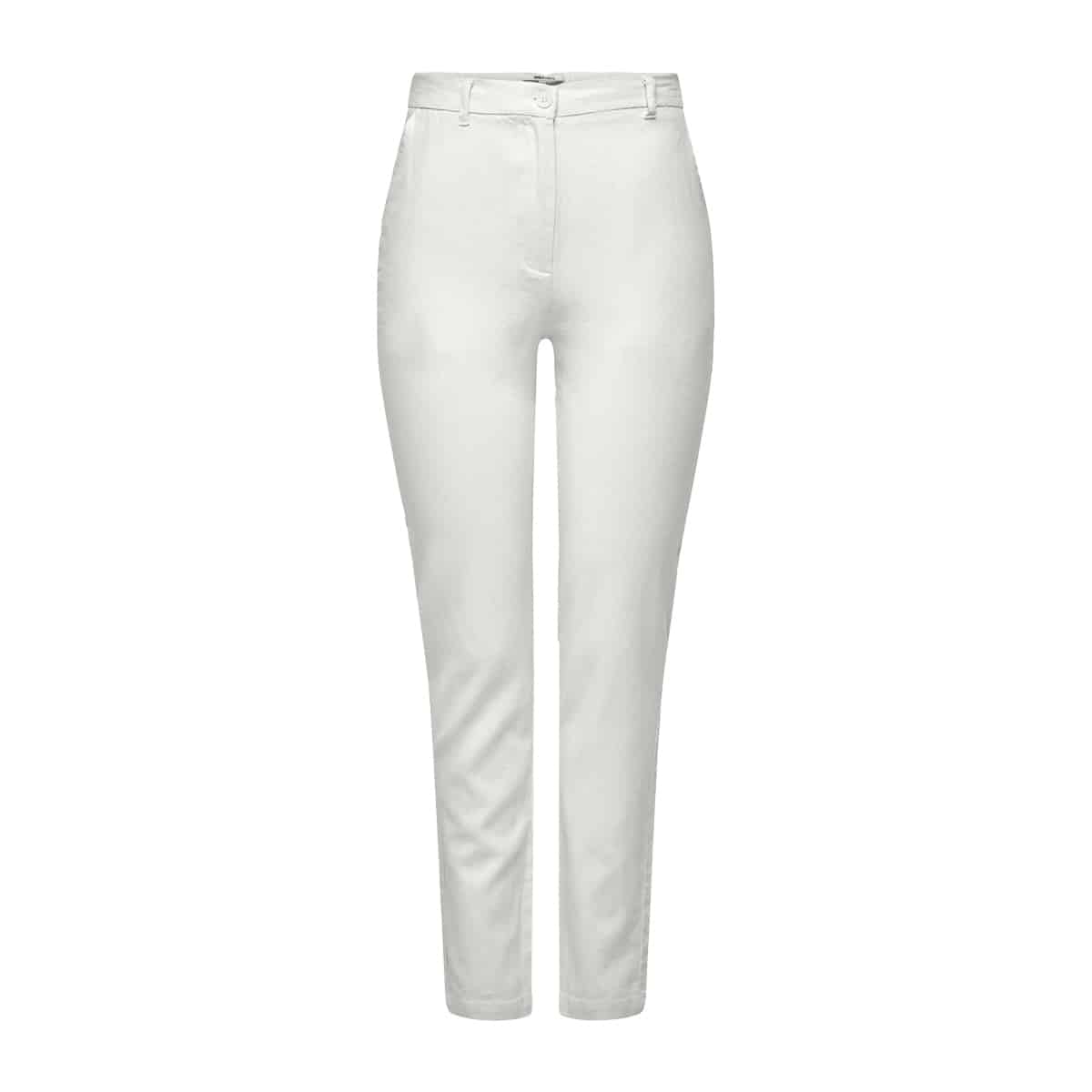 Panta Chino Straight Misto Lino CARO-LINEN Donna ONLY