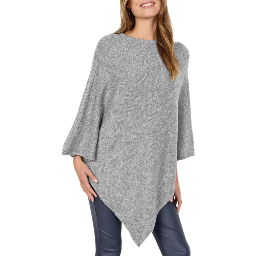 Poncho in Maglia con Brillantini AJNA1 Donna SOYA