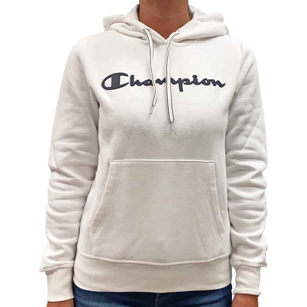 CHAMPION - felpa cappuccio donna hooded sweatshirt GREY MELANGE