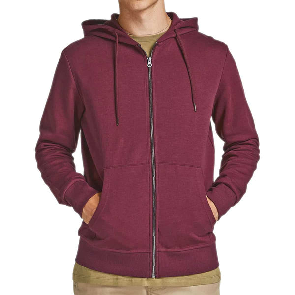 Felpa Garzata Zip Cappuccio BASIC Uomo JACKJONES