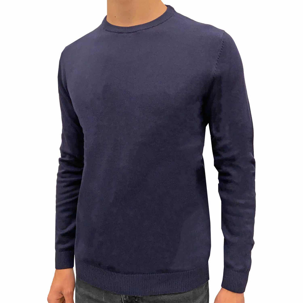 Maglia Girocollo Puro Cotone BASIC-KNIT Uomo J&J