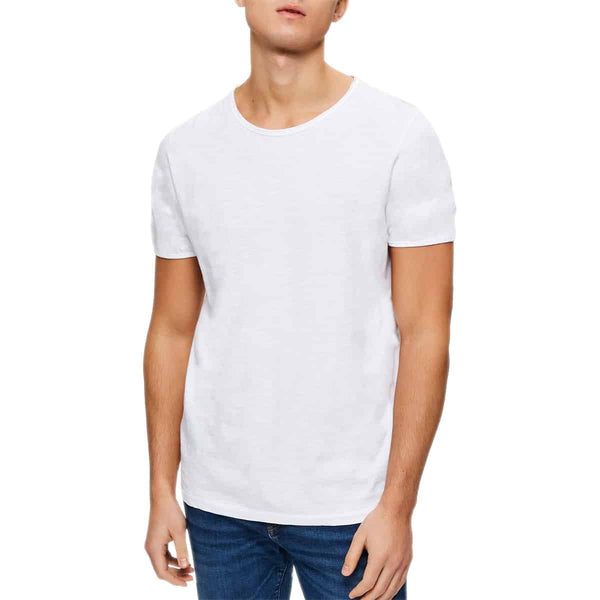 T-Shirt Cotone Fiammato MORGAN Uomo SELECTED