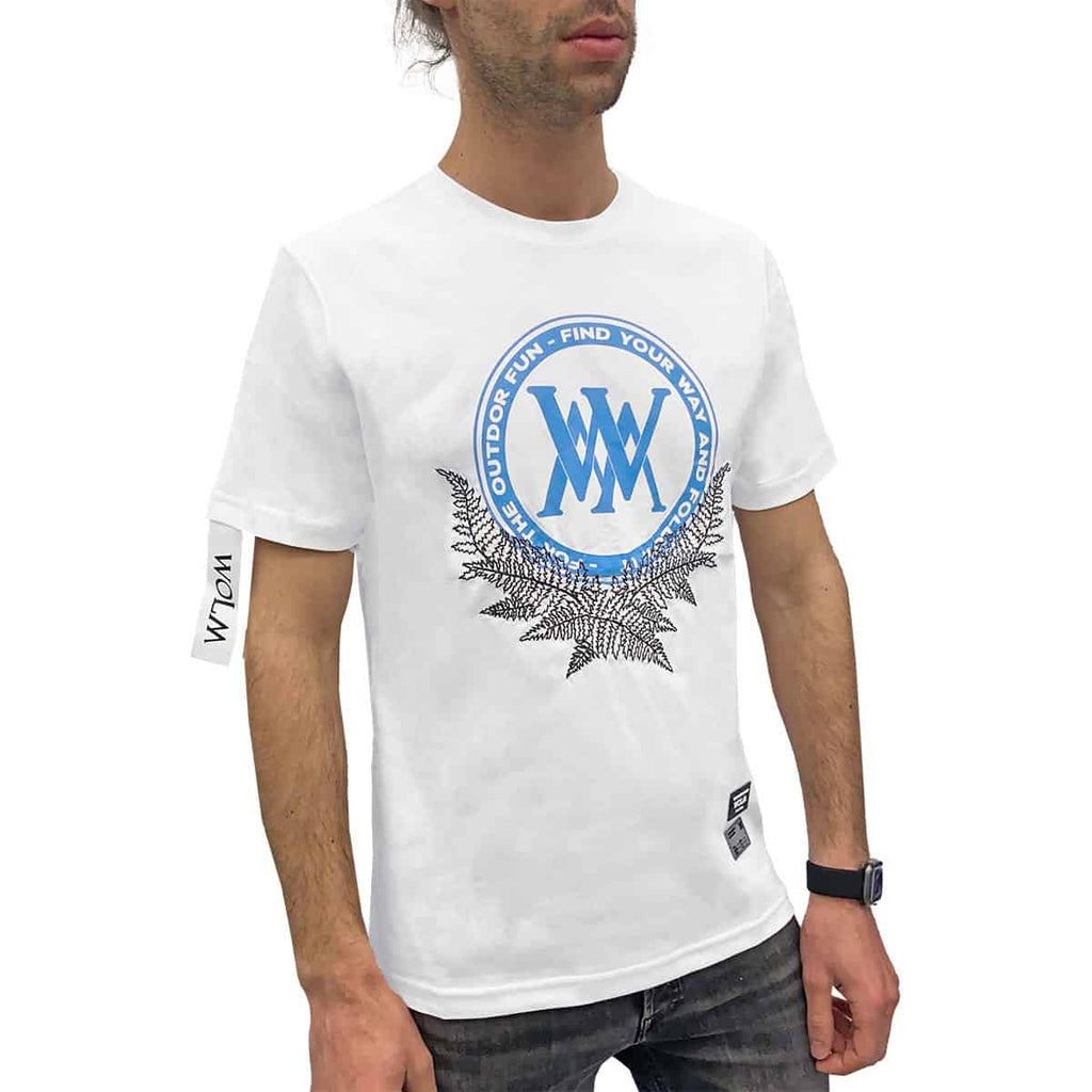 T-Shirt Maxi Logo Alloro Ricamo 029 Uomo WOLM